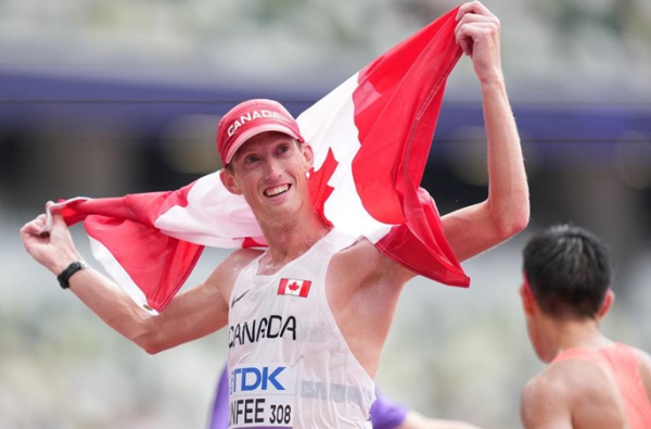 Perez, Dunfee win opening golds at Tokyo World Athletics Championships