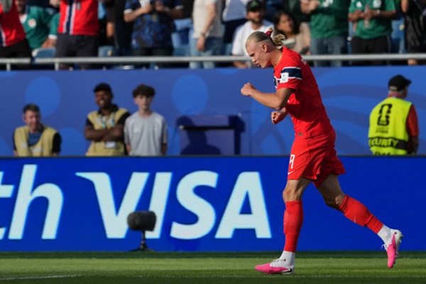 Haaland's double in WC debut fires Norway past Iraq Haaland's double in WC debut fires Norway past Iraq